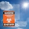Signmission Quarantine Do Not Enter 2 OSHA Notice Sign, Plastic, 7in W x 10in L, 2PK OS-2PACK-NS-P-710-25577 - alternate 3